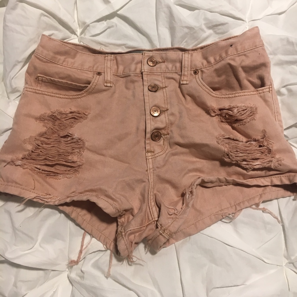 Abercrombie&Fitch blush high wasted shorts.Sz4